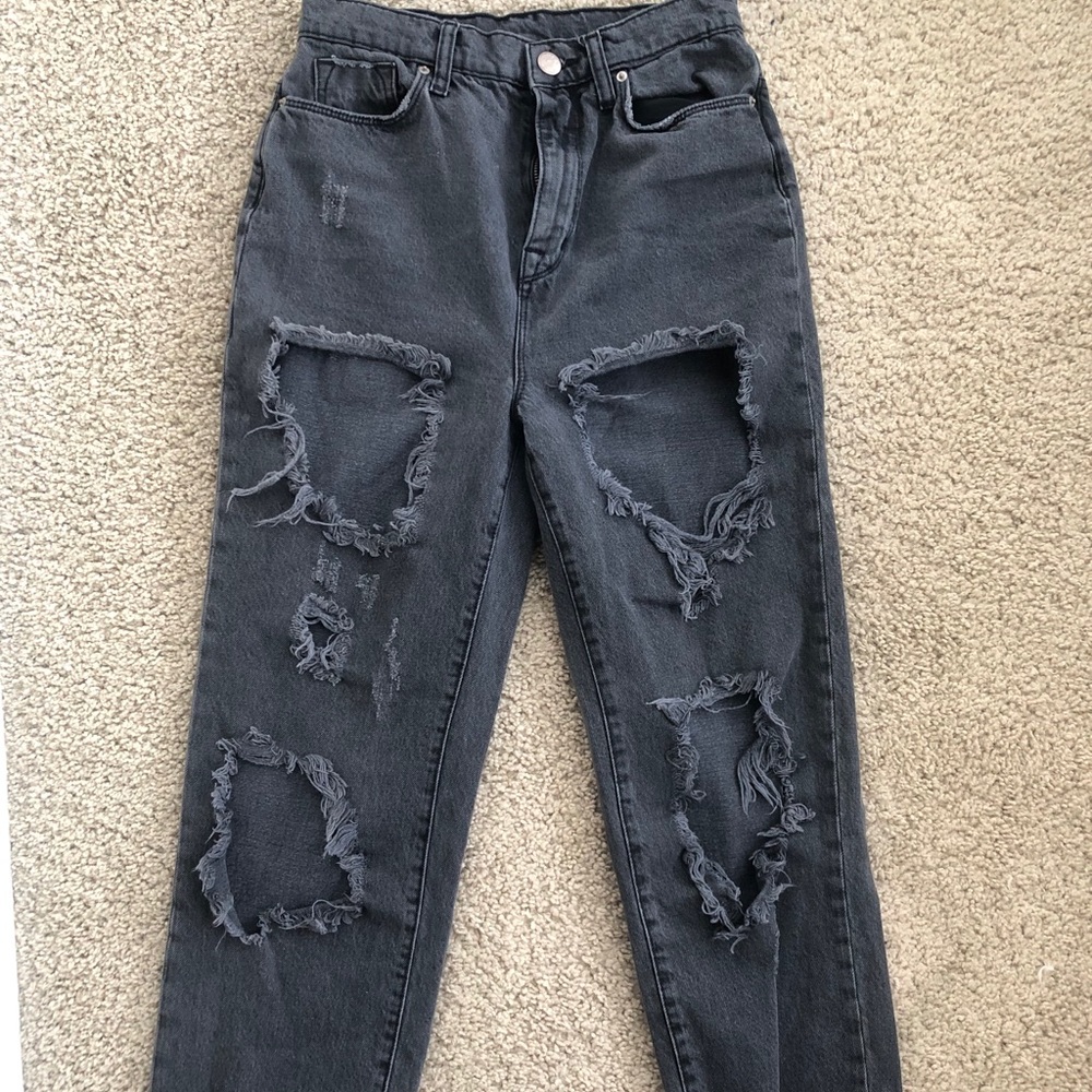 Urban Outfitters high rise mom ripped jeans